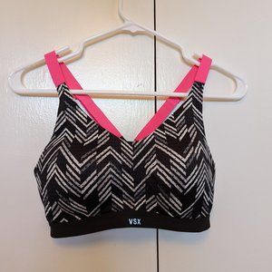 Victoria's Secret Sports Bra with Adjustable Straps - 34C - Black and White
